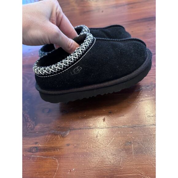 UGG Kids Tasman II Size 11c Little Kid Moccasin Slippers - Black - Picture 3 of 9